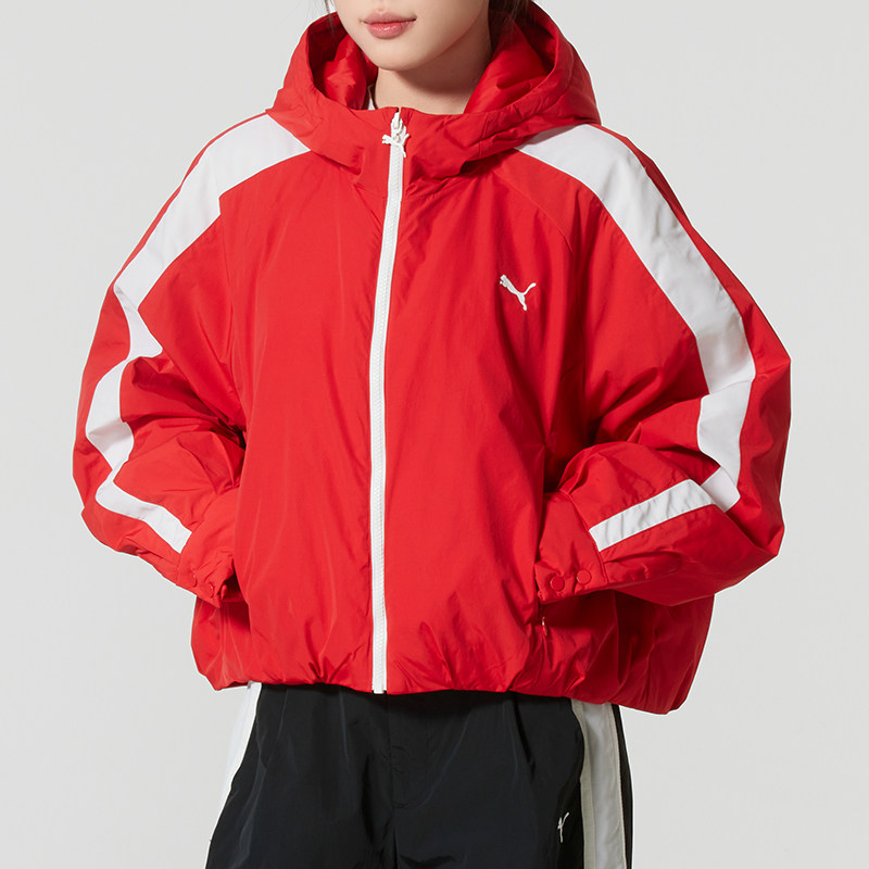 PUMA彪马女装棉服外套25冬季新款运动服休闲保暖夹克 6374