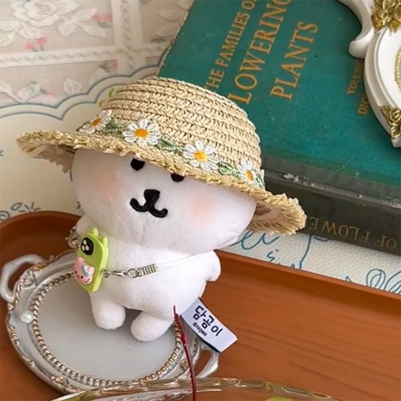 自嘲熊雏菊草帽13cm头套可爱娃衣
