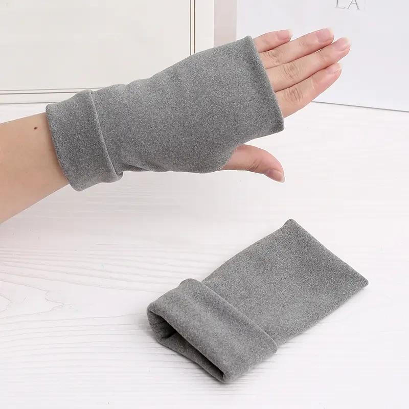 秋冬季漏手指头半指手套冬季保暖女男士宽松加厚无指半截手套骑Q,服饰配件/皮带/帽子/围巾,手套,淘宝优惠券,粉丝福利购,淘宝优惠卷