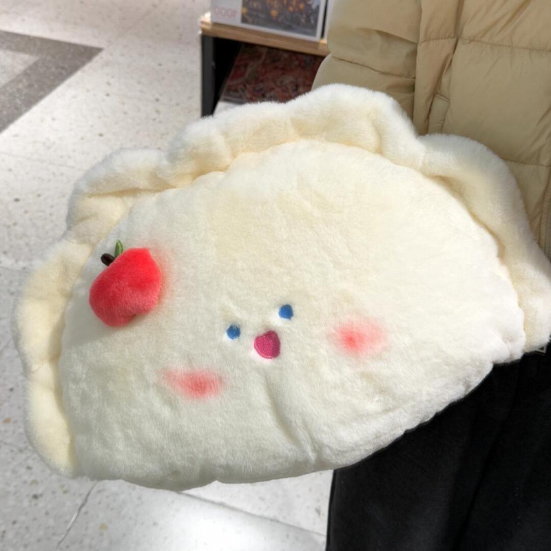 可爱饺子抱枕床头搂睡靠垫午睡创