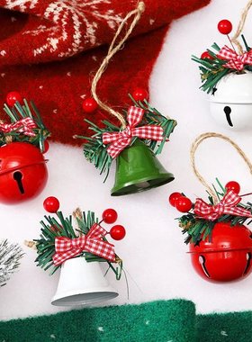 圣诞树挂饰铃铛小挂件圣诞节装饰品ins风场景布置氛围道具摆件Y
