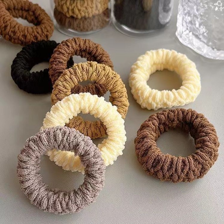 发圈高弹力耐用高马尾固定神器头绳皮套发饰加厚加宽扎头发