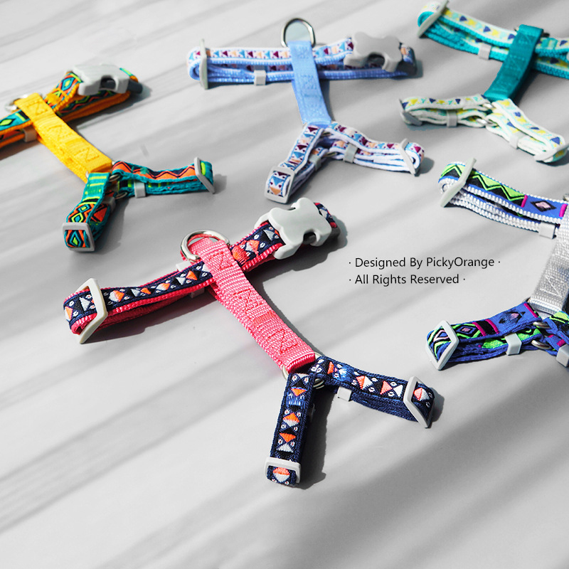 热销猫咪牵引绳防挣脱胸背可调节遛猫遛狗绳英短布偶无毛猫中小犬