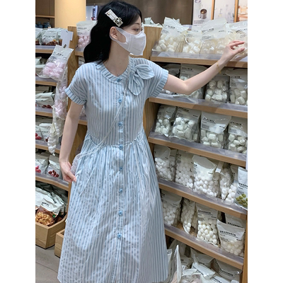 高中生甜美气质连衣裙夏时