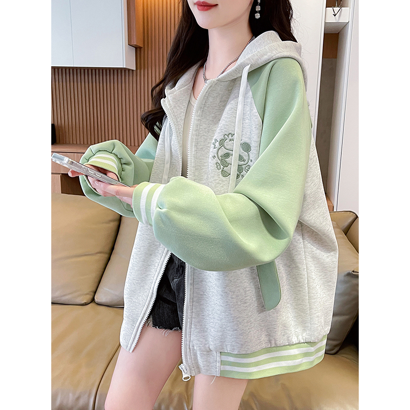 秋冬季棒球服外套女大童加