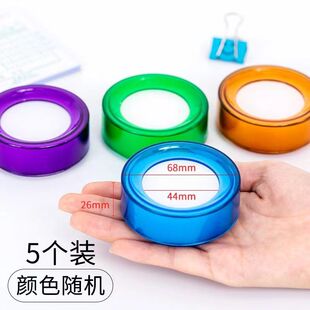 蘸水数钱湿手器点钞蜡会计神器海绵沾水盒办公可爱点水器果冻色