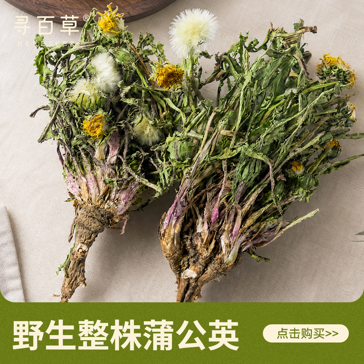 蒲公英野生整根蒲公英正品优选整株蒲公英根泡水泡茶新鲜浦公英干图片