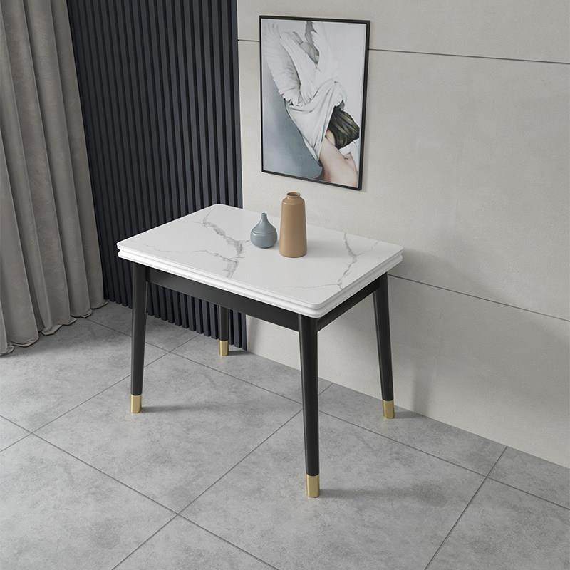 岩板餐桌家用轻奢现代简约小户型可折叠实木餐桌椅组合省空间桌子,住宅家具,岩板餐桌,淘宝优惠券,粉丝福利购,淘宝优惠卷