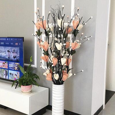 假花彷真花摆设客厅装饰花卉大干枝插花干 干燥花花束轻奢花艺摆