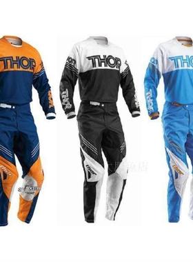 FOX美国THOR雷神四季越野裤套装摩托车赛车骑行服牛皮防烫防摔