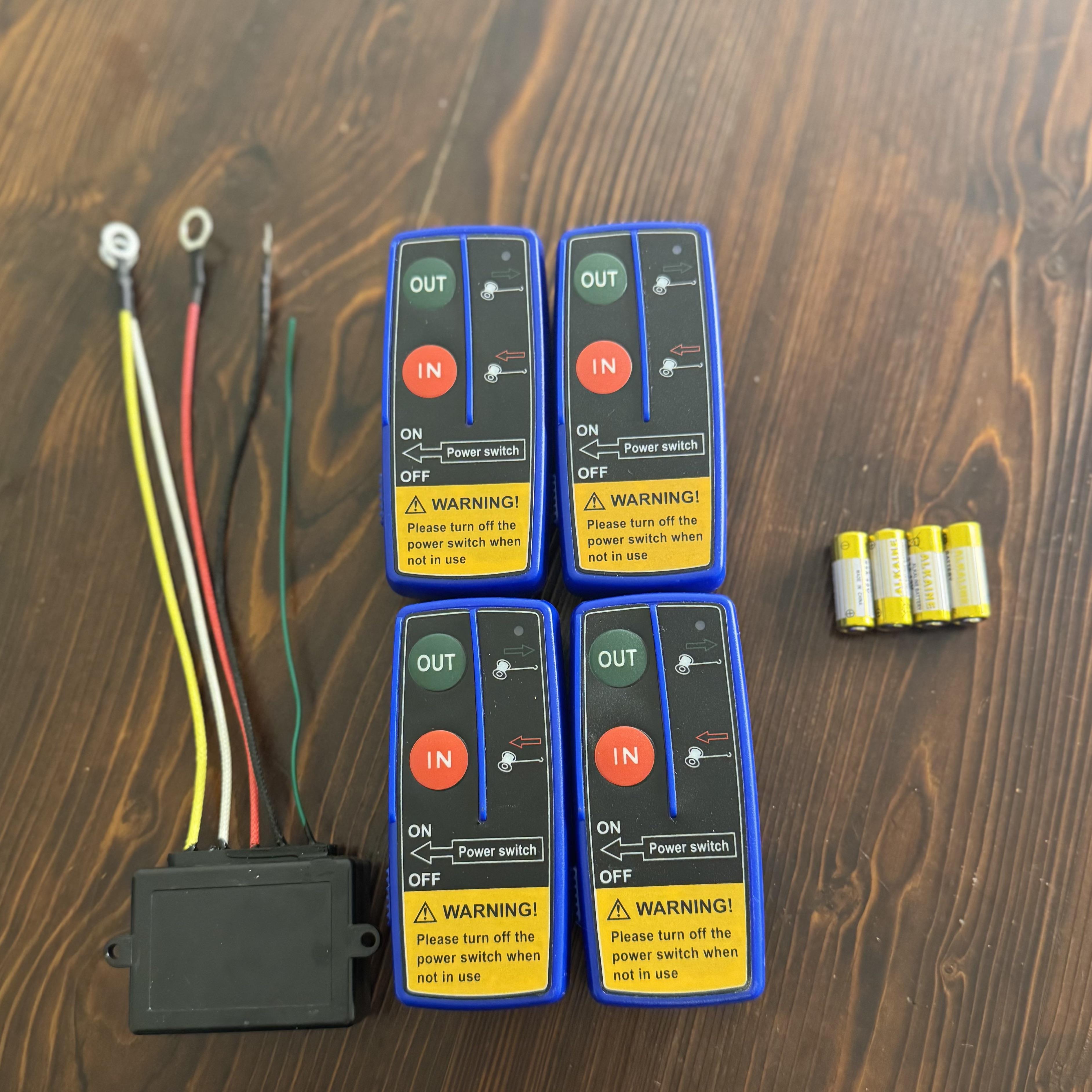 进口12V24V双电压电动绞盘遥控器越野车车载无线控制器吊机通用