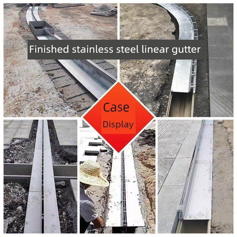 树脂沟庭院不锈钢盖方形市政成品线性排水沟u型槽花园下水道,基础建材,排水沟槽/盖板,淘宝优惠券,粉丝福利购,淘宝优惠卷