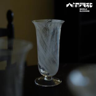 人间开花 原创云雾系列花瓶玻璃家用装饰摆件亮面雾面高级磨砂Ｙ