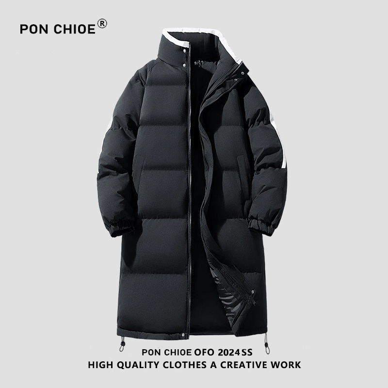 ponchioe中长款冬季加厚棉衣