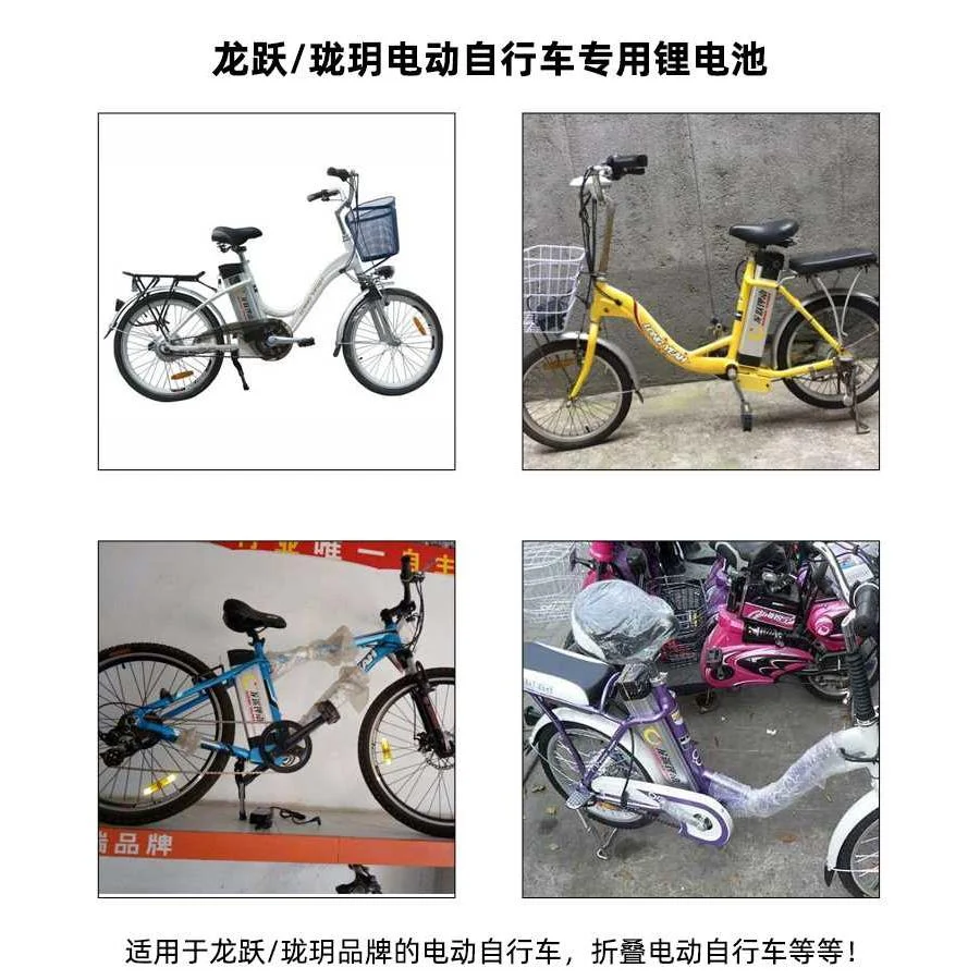 锂电池龙跃珑玥折叠助力电动车24v36v48v8ah10朗野龙遥自行车新品