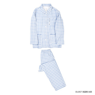 无印双层纱睡衣 无印无侧缝日式 家居服情侣套装