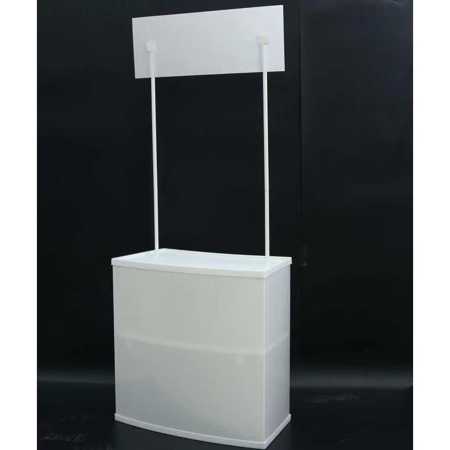 A18PP促销台展架折叠塑料超市试饮试吃台宣传广告桌地推带棚展台