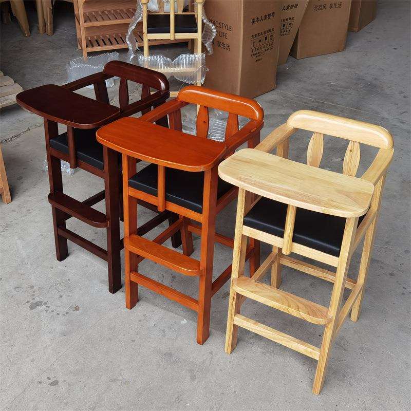 宝宝就餐椅橡木纯实木家用吃饭婴儿座椅儿童饭桌餐盘酒店餐厅商用