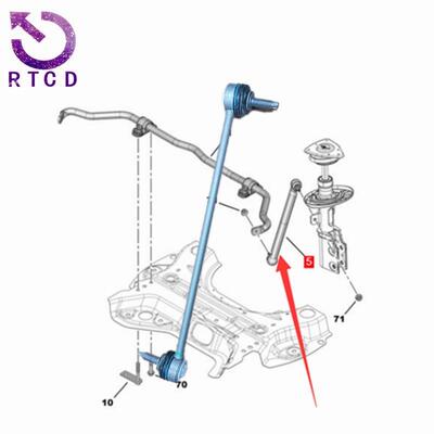 连接杆YL003181809804947480适用标致40085008雪铁龙C5天逸