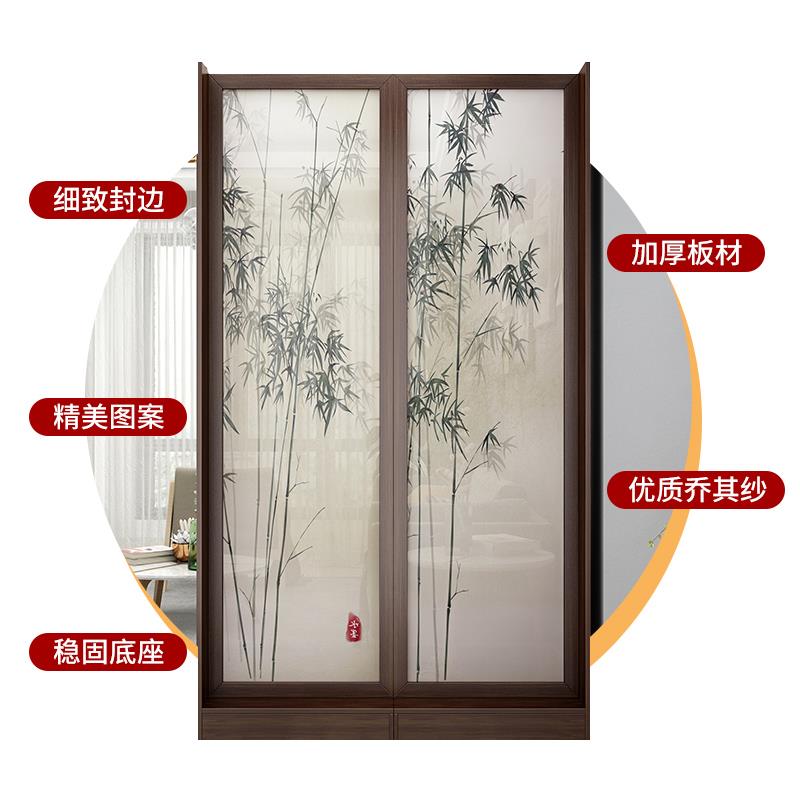 新品屏风隔断客厅新中式简约现代实木座屏遮挡进门入户正对大门玄