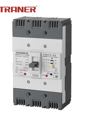 3P漏电断路器TREF4-H33P/380V大安培延时可调型250A3P电子式