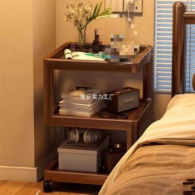 床意头柜卧室小CSD型移中古风可动床头置物小架简约多功能床边创