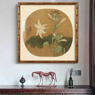 式中国风花163鸟挂画法洋中古风柜入户玄关装饰画南新中式卧室壁