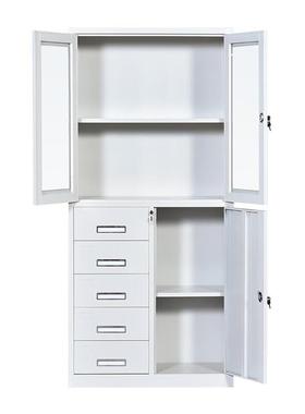 公资料件柜24斗多层抽屉柜12格011011凭证收纳柜办带锁文铁皮柜工