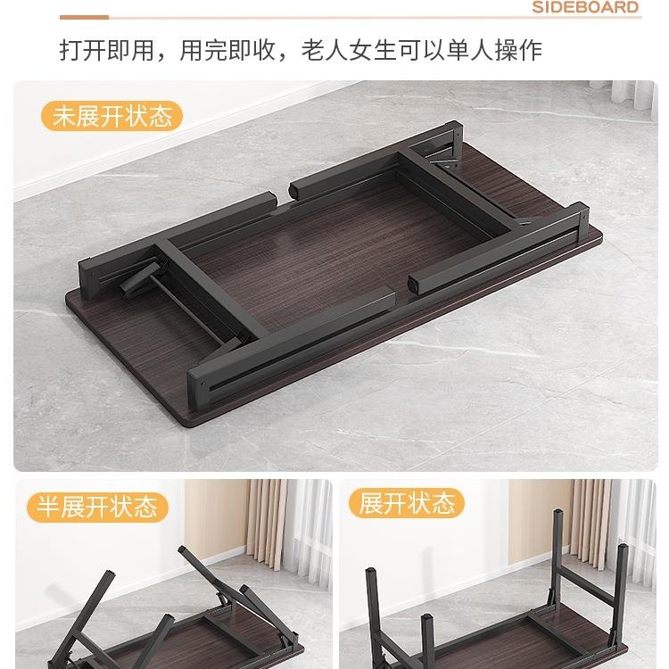 折叠桌台式脑桌学习桌用家办公学电生985书桌长方形小子桌简易出