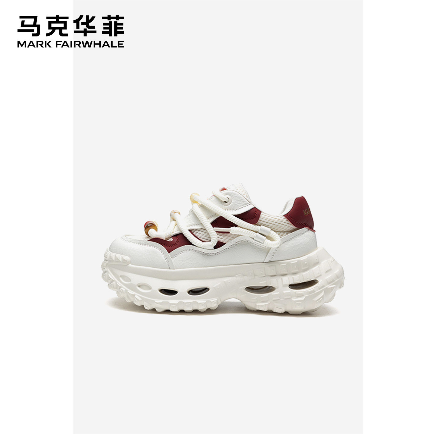 马克华菲官方女鞋2025夏季新款增高老爹鞋百搭透气女子休闲运动鞋,流行男鞋,老爹鞋,淘宝优惠券,粉丝福利购,淘宝优惠卷