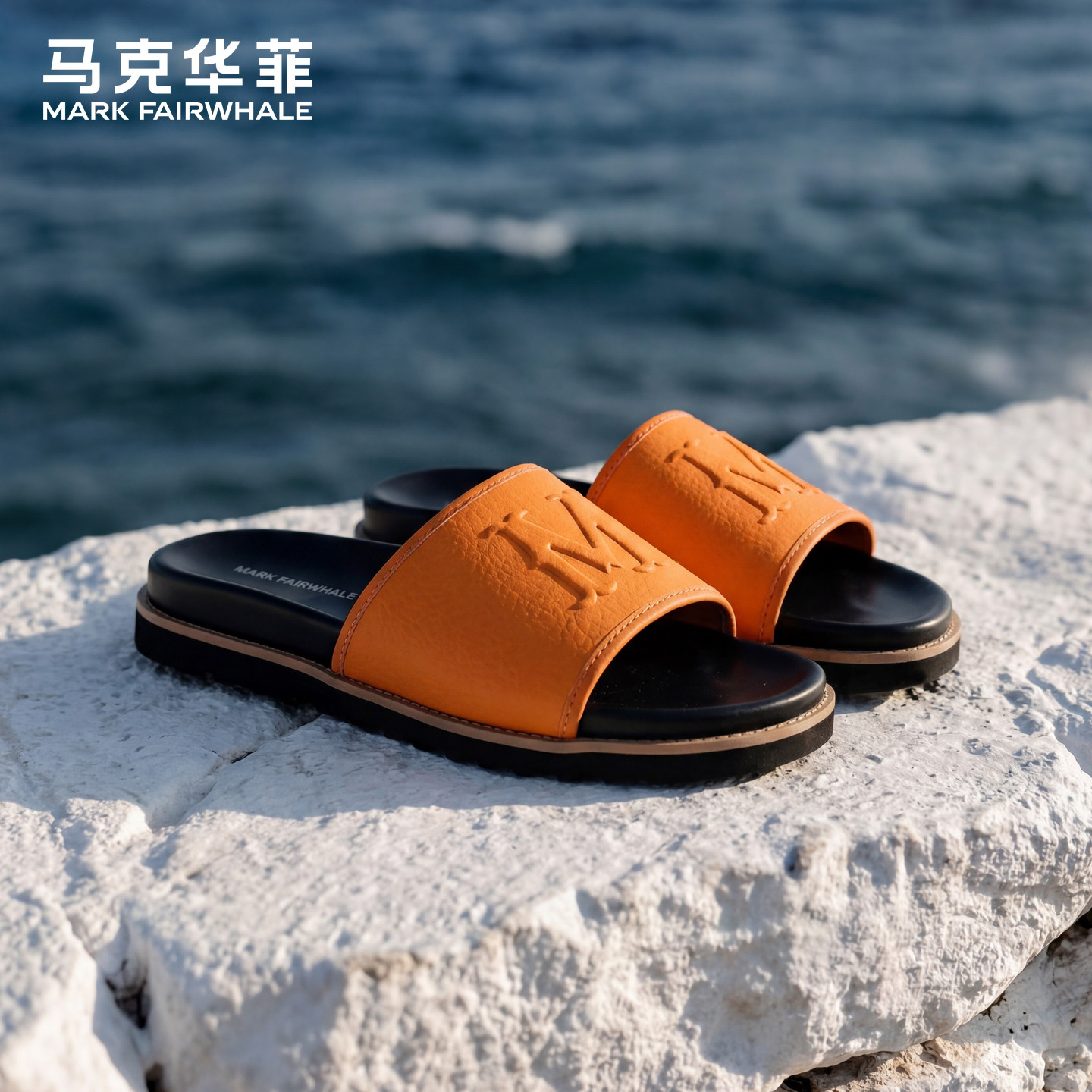 马克华菲拖鞋男外穿高级感凉拖鞋图片