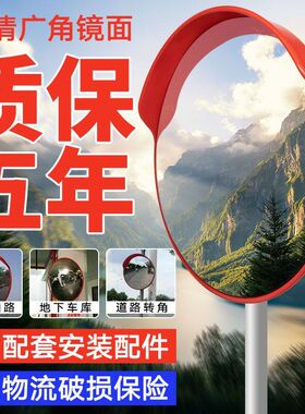 德国进口道路广角镜凸面镜反光凸透镜转角镜凸面镜片凹凸镜防盗镜