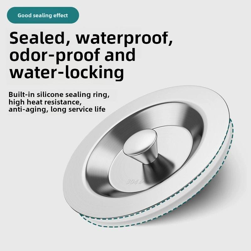 厨房水槽洗碗池不锈钢盖子水槽封口盖洗脸盆堵水塞水洗菜盆塞子