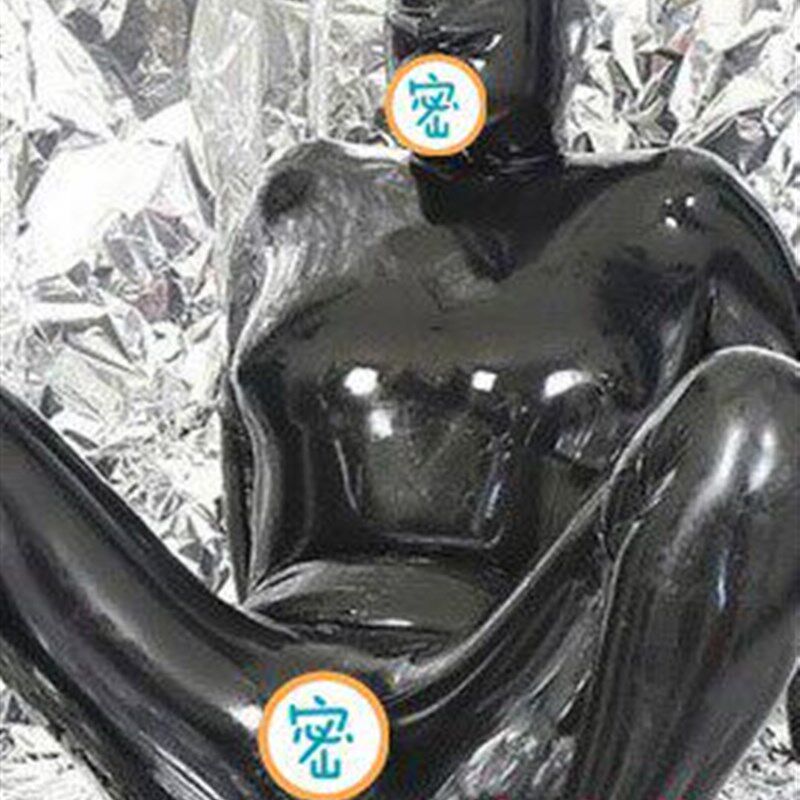 女士全包乳胶衣 连体紧身衣 全包含三个套套连体紧身胶衣