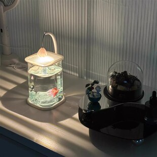 斗鱼鱼缸客厅桌面观赏网红创意造景摆件生态养鱼缸装 饰玻璃饲养缸