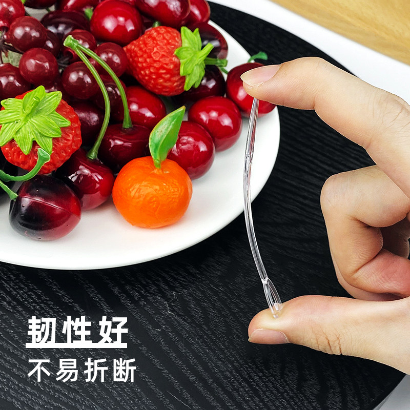 水果叉一次性叉子独立包装塑料果插水果店商用水果签一万支装整箱