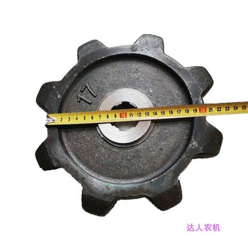碧浪驱动轮收割机旋耕机履带运输车底盘行走轮爬爬车农机耐磨钢轮