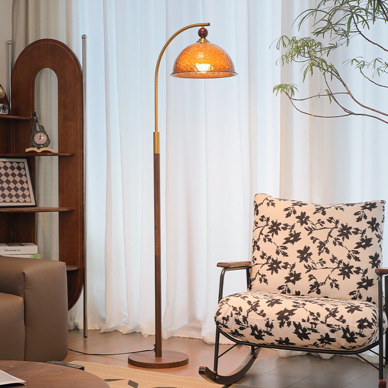 新款高级艺术感落地灯客厅沙发卧室床头法式中古复古装饰摆件台灯