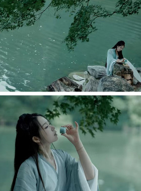 古风酒壶酒杯小酒瓶道具摄影拍照复古怀旧典雅中国风酒具陶瓷摆件