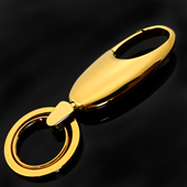 刻字创意汽车钥匙扣男士 挂件女钥匙链不锈钢圈锌合金圈环 定制腰式