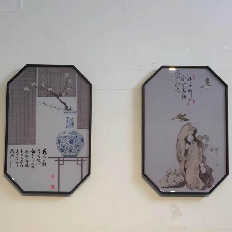 40丝热裱钢化水晶膜晶瓷画装饰画水晶摆台无框画照片覆膜标牌护膜