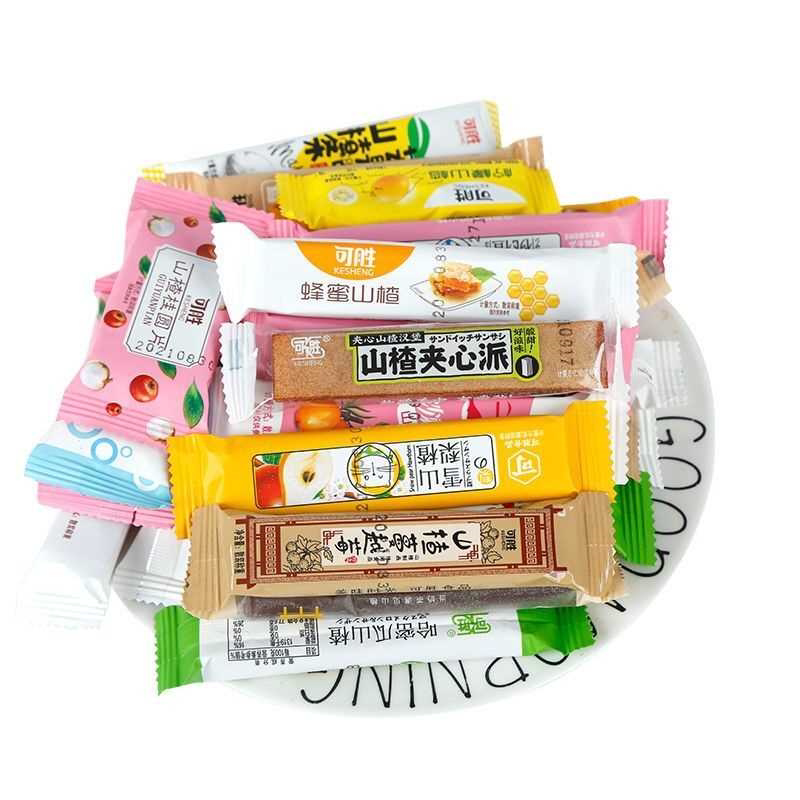 山楂条零食果丹皮山楂卷多口味山楂糕山楂球山楂片丁果味山楂混装