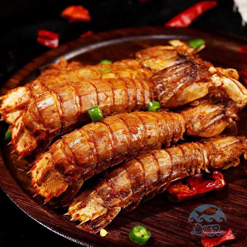 青岛特产香辣皮皮虾即食零食香酥琵琶虾脆虾海鲜麻辣酥脆入口爽脆