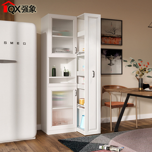 隐形抽拉餐边柜一体靠墙多功能高柜子大容量储物柜置物架G 240