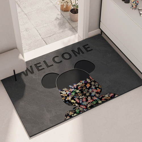 高级感入户门地垫门口耐脏脚垫门垫进门玄关M地毯PVC可擦免洗裁剪