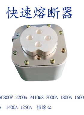 快速熔断器RS8 AC800V o1500A 1600A 1800A2000A 2200A银片P4m106