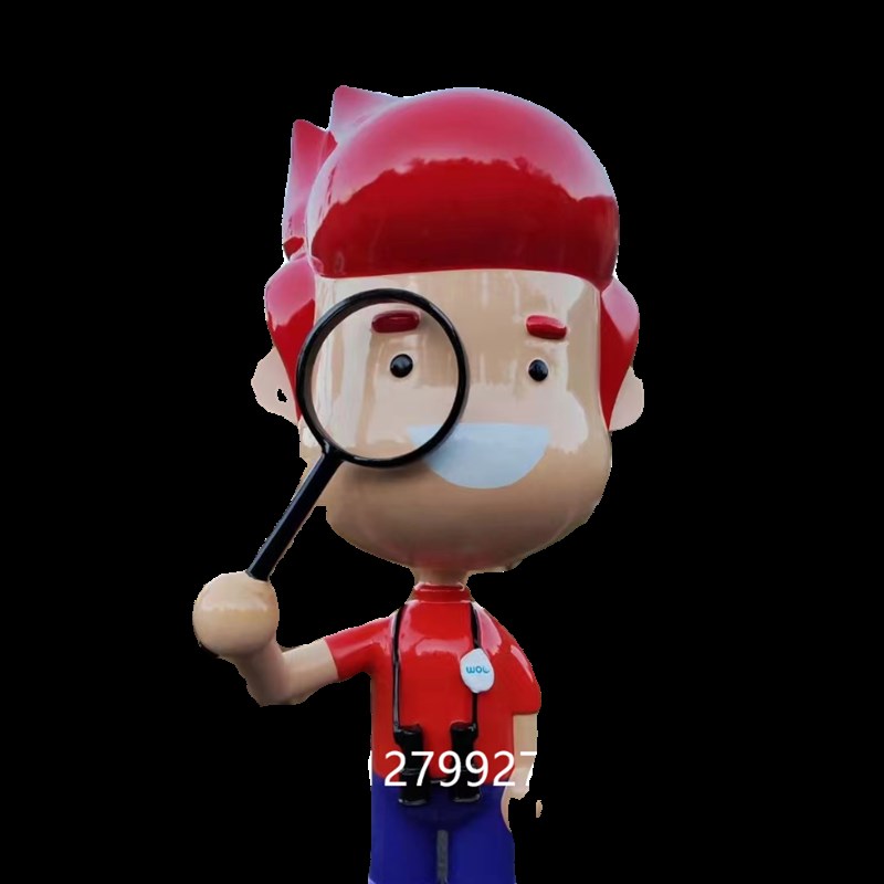 大型户外卡通玻璃钢雕塑定制商业美陈广场景观人物IP主题道具