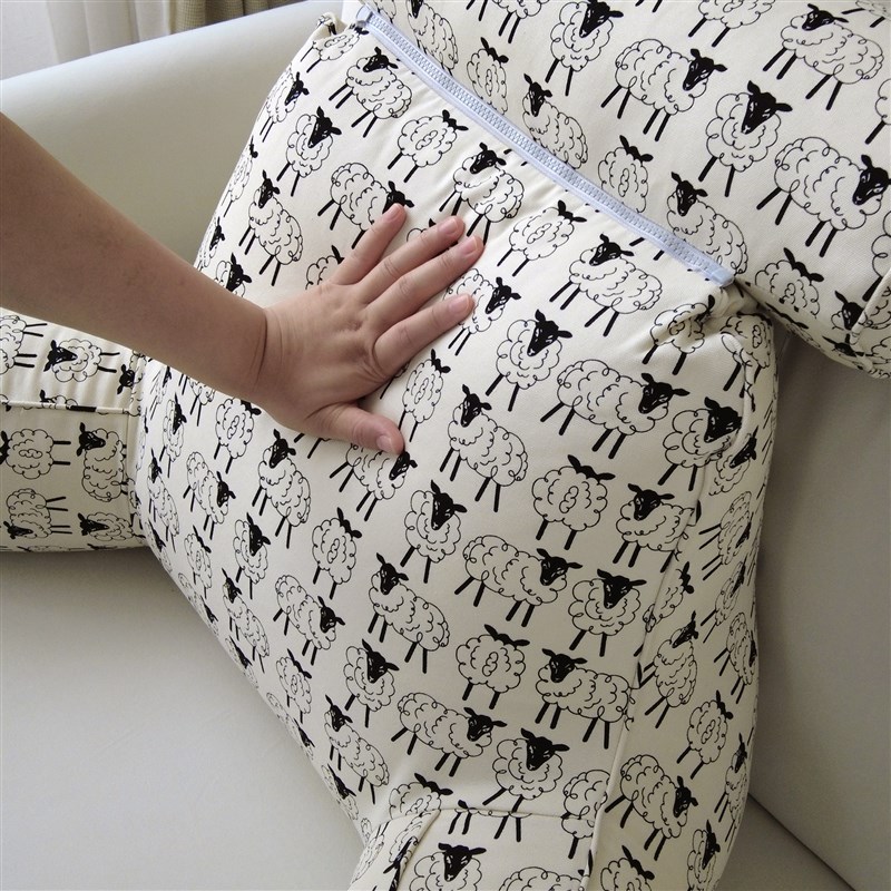 床头软包大靠背垫儿童阅读靠枕看书床上简约沙发护腰靠背可拆洗