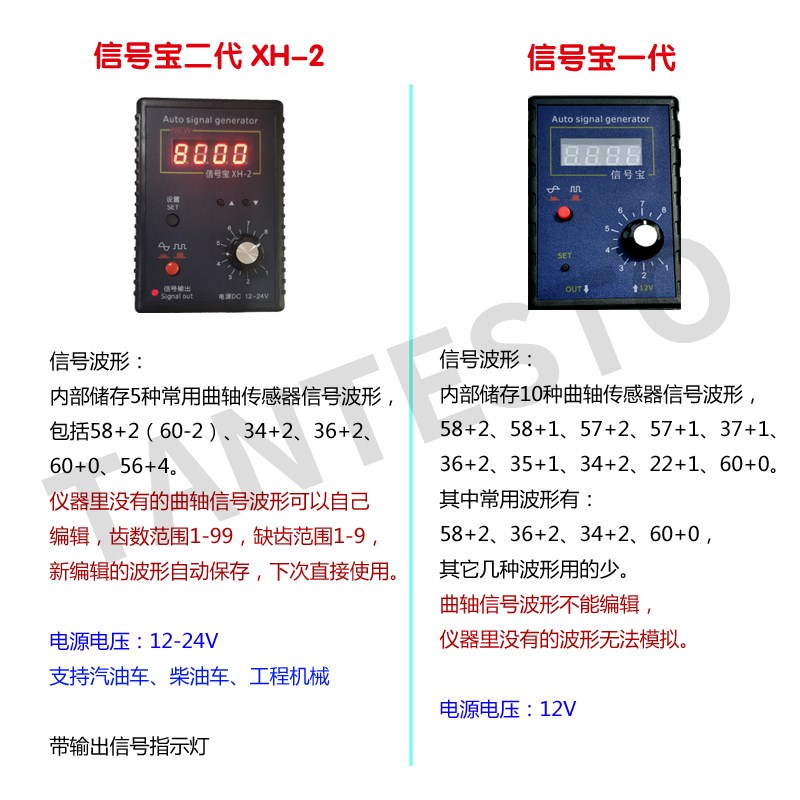 汽车信号发生器汽车曲轴 转速信号车速信号模拟 信号宝XH-2