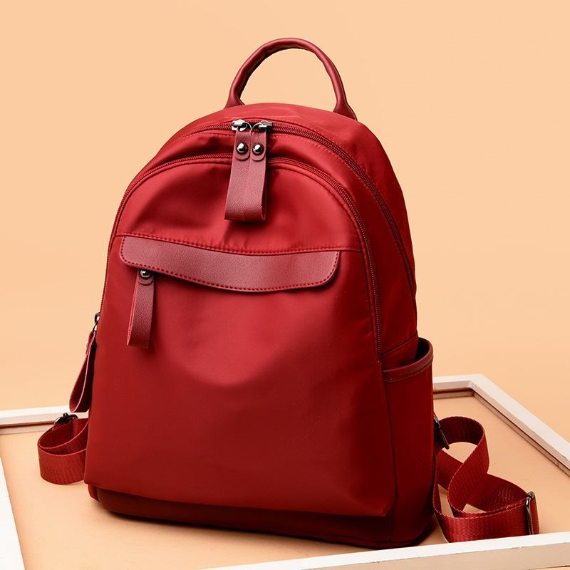 质感双肩包包女士背包新款韩版大容量牛津布时尚简约旅行小包包女